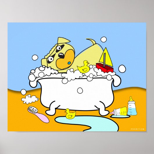 Baignoire Poster Chiot 16 (Devant)