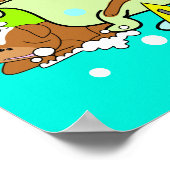 Baignoire Poster Chiot 5 (Coin)