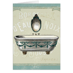 Baignoire vintage avec le miroir