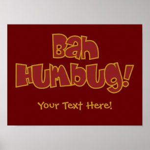 BAIH HUMBUG ! affiche personnalisée