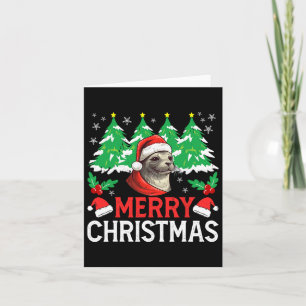 Baikal Seal Kerstpyjama kostuum voor kerstvakantie Kaart
