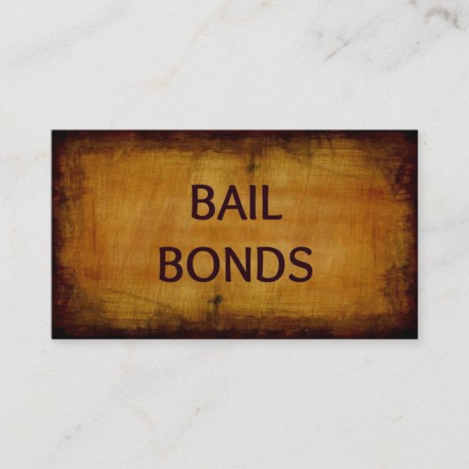 Bail Bonds Antique Carte de visite (Devant)