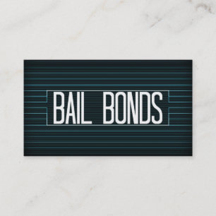 Bail Bonds Elegant Stripe Visitekaartje