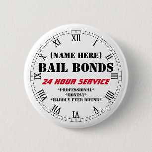 BAIL BONDS FUN RONDE BUTTON 5,7 CM