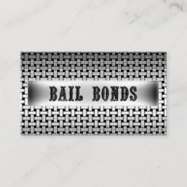 Bail Bonds Metal Look Visitekaartje