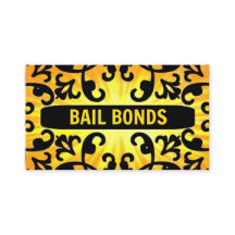 Bail Bonds Sunshine Damask Carte de visite