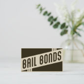 bail bonds visitekaartje (Staand voorkant)
