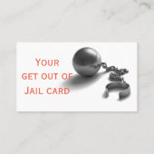 Bail des liaisons et carte de visite à chaîne (Dos)