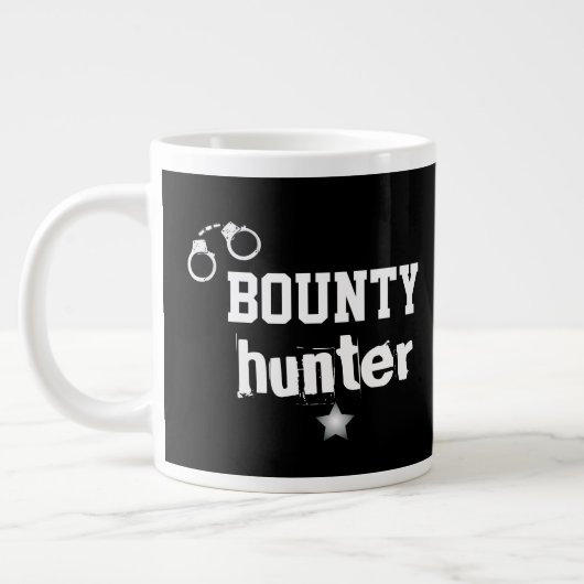 Bail Recovery Agent Black van Bounter Hunter Handb Extra Grote Beker (Links)
