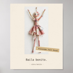 Baila bonito — Jouets de Tissu Affiche