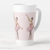 Bailarina con tutú rosa latte mok (Rechterhoek)