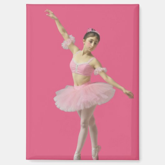 Bailarina con tutú rosa magneet (Voorkant)