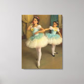 Bailarinas en el estilo romántico canvas afdruk (Voorkant)