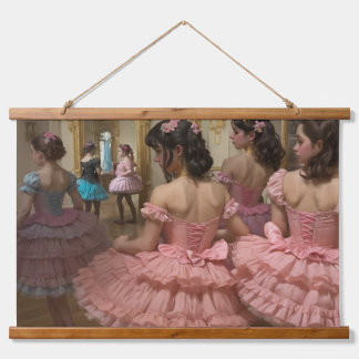 Bailarinas en una gran sala de estilo rocóco hangend wandkleed
