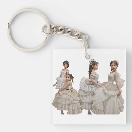 Bailarinas románticas sleutelhanger (voorkant)