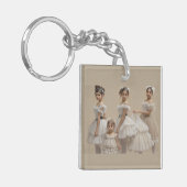 Bailarinas románticas sleutelhanger (Voorkant Links)