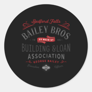 Bailey Brothers Bouwlening Ronde Sticker