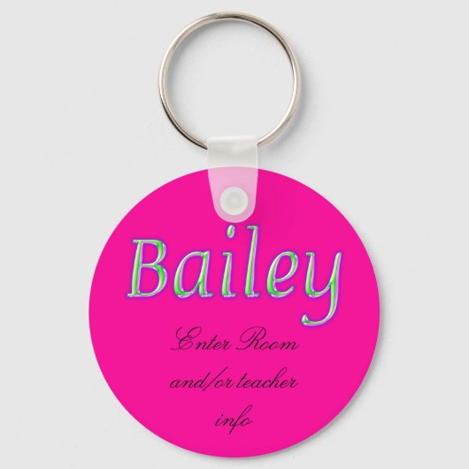 Bailey Name Tag Sleutelhanger (Voorkant)