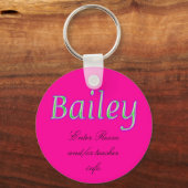 Bailey Name Tag Sleutelhanger (Voorkant)