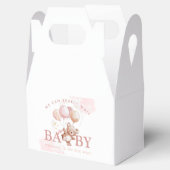 BAILEY Pink Barly Wait Teddy Bear Baby shower Bedankdoosjes (Geopend)