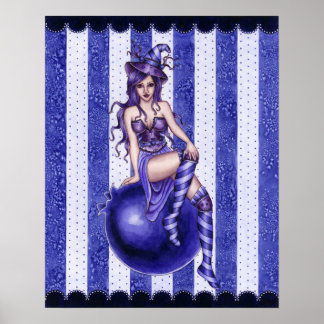 Bailey - Poster de sorcière Blueberry