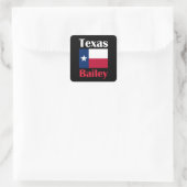 Bailey TX Vierkante Sticker (Tas)