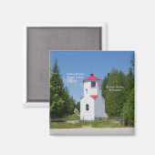 Baileys Harbor Range Lights magnet Magneet (Voorkant / Achterkant)