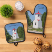 Baileys Harbor Range Lights Ovenwant & Pannenlap Set (Top down)