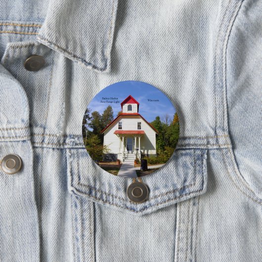 Baileys Harbor Rear Range Light button (In situ)