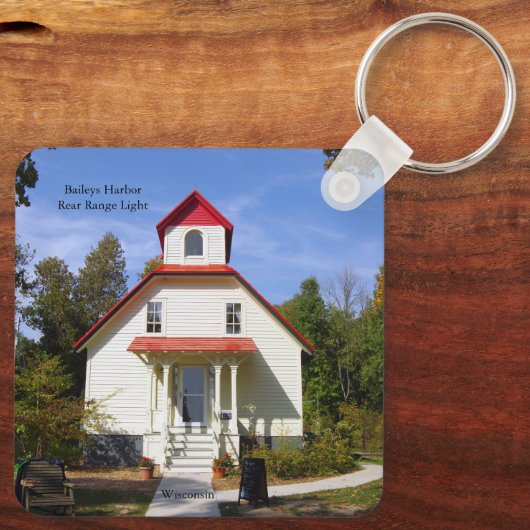 Baileys Harbor Rear Range Light key chain Sleutelhanger (Achterkant)