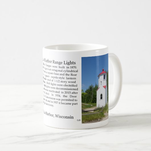 Baileys Harbour Range Éclairage histoire mug (Devant droit)