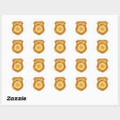 Bailiff Badge Ronde Sticker (Vel)