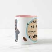 Bâillement pour le café ! Mug à café (Centre)