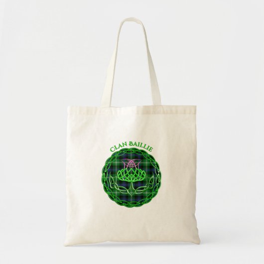 Baillie Scottish Tartan Celtic Thistle Tote Bag (Voorkant)