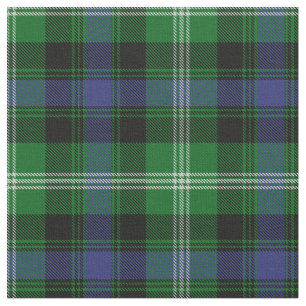 Baillie van Polkemett Green Clan Tartan Stof