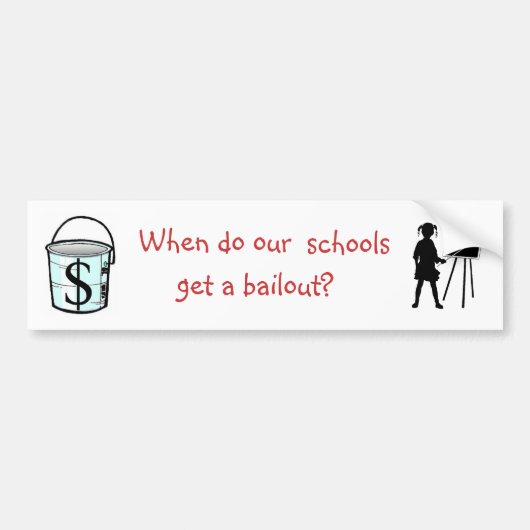 Bailout Bumpersticker (Voorkant)