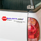 Bailouts Bumpersticker beëindigen (Op Truck)