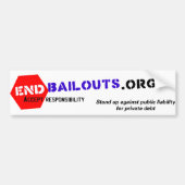 Bailouts Bumpersticker beëindigen (Voorkant)