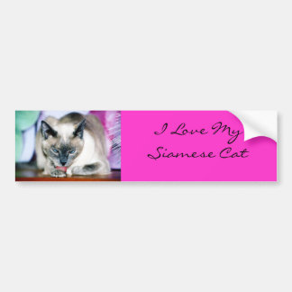 Bain 4 Harmonie/J'Aime Mon Sticker Siamese Bumper