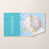 Bain à bulle d'éléphant mignon (Serviette à main)