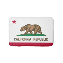 Bain à drapeau de Californie| tapis de salle de ba