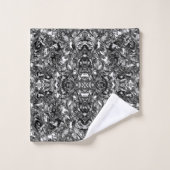 BAIN BAROQUE MODERNE NOIR ET BLANC À (Gant de toilette)