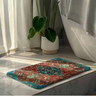 Bain Conception colorée de tapis ethniques