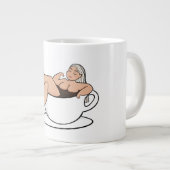 Bain dans le café - Cute et curvy mug (Devant droit)