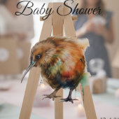 Bain de bébé pour un oiseau kiwi fantaisiste | Dou