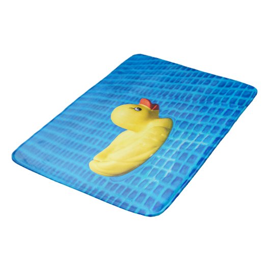 Bain de canard en caoutchouc jaune, tapis domestiq (Angle)