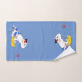 Bain de chat japonais humoristique I (Serviette à main)
