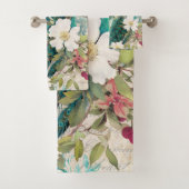 Bain de luxe : Élégant ensemble de serviettes de b (En situation)