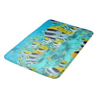 Bain Décor tropical de maison de tapis de couverture de
