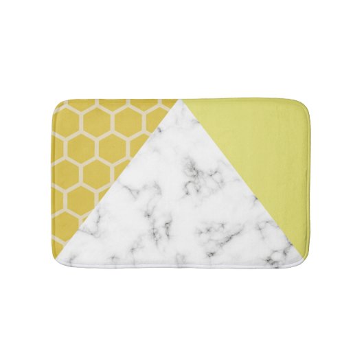 Bain Effet de nid d'abeilles et de marbre : Tapis de (Devant)